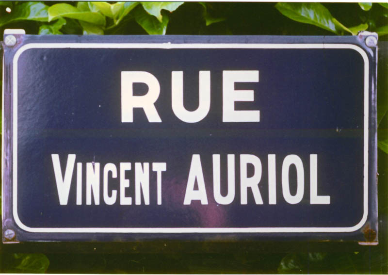 A 302A PLAQUE DE RUE