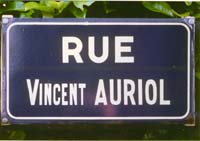 A 302A PLAQUE DE RUE