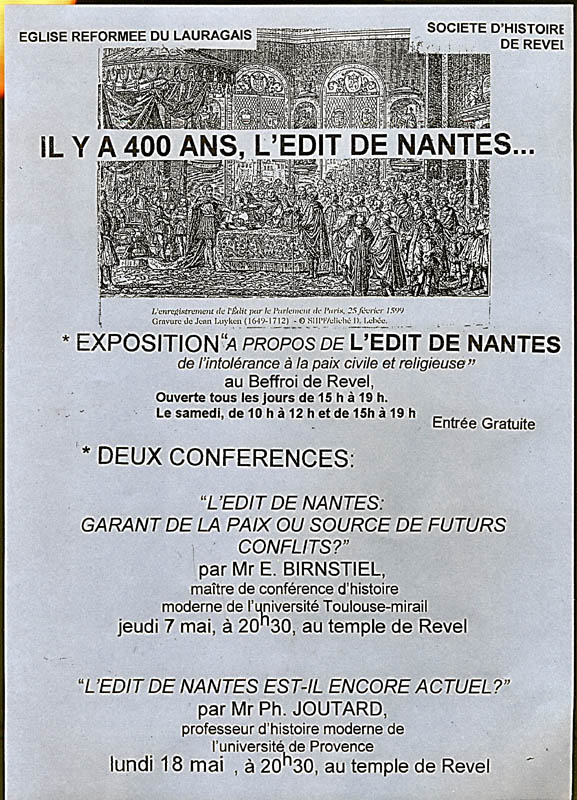 24 Exposition il y a 400 ans edit de Nantes